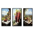 thumbnail image 2 of Designart "Romantic Rendezvous in Rioja Vineyard II" Farmhouse Framed Wall Art Set Of 3 - Green Vineyard Frame Gallery Wall Set For Home Decor, 2 of 7