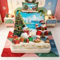 thumbnail image 3 of Manfei Western Xmas Festive Twin Sheets,Vintage Christmas Tree Bedding,3pcs,1 Flat Sheet,1 Fitted Sheet and 1 Pillowcase, 3 of 6
