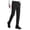 Black, variant on Men Solid Color Dry Pants Pleated Pockets Button Waist Fashion Breathable Trousers for Male Sports Outdoor Running Hiking