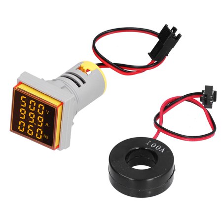 

Digital Indicator Lamp Digital Led Indicator Light Digital Indicator Signal Lamp Digital Led Indicator Lamp 3-Display Signal LED Light 60-500V AC0-100A ST17VAHYellow