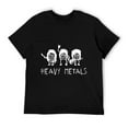 thumbnail image 2 of Heavy Metals Graphic Mens T Shirts Cotton Short Sleeve T-Shirt Crew Neck Tees Casual Shirt, 2 of 5