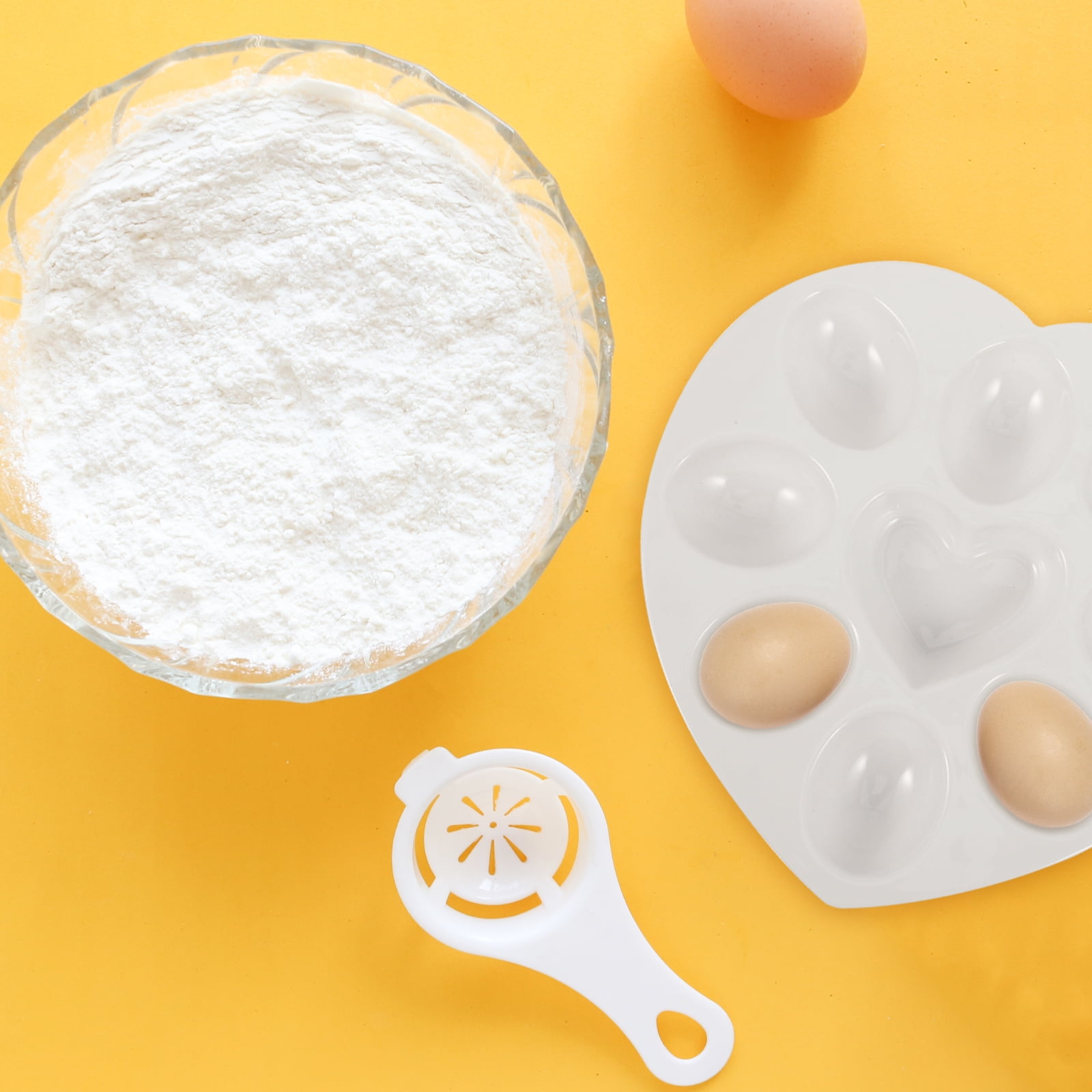 OHOIOLLA Deviled Egg Platter Ceramic White Heart Shaped for Home Gatherings