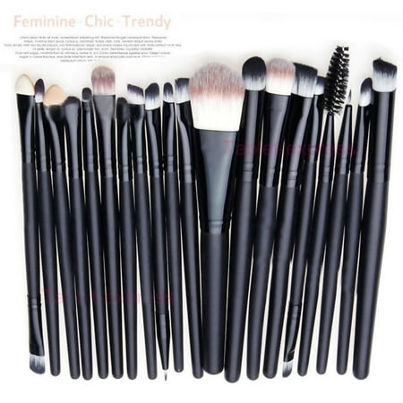 Makeup Brushes Set 20pcs Professional Powder Eyeshadow Eyeliner Lip Brush (Best Drugstore Lip Brush)