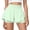 Light Green -BM25, variant on Nestiefly Women's Flowy Running Quick Dry Shorts High Waisted Double Ruffle Butterfly Athletic Shorts 2 in 1 Tennis Shorts with Pockets Light Purple M