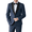 Navy, variant on Wedding Outfit for Men 2 Piece Mens Suit Slim Fit Tuxedo with Shawl Lapel for Grooms