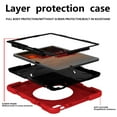 thumbnail image 2 of Allytechgroup Rugged Tablet Case for Apple iPad Air 11 Inch M3 2025/ iPad Air 11 Inch M2 2024, with Pencil Holder + Rotating Stand + Shoulder Strap Heavy Duty Protective Drop Proof Kids Friendly Cover, 2 of 9