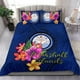 thumbnail image 1 of Juego de Ropa de Cama Polinesia - Islas Marshall Juego de Funda Nórdica Floral con Foca Azul, 1 of 6