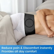Velpeau Umbilical Hernia Belt For Women and Men,Abdominal Hernia Binder for Belly Button Navel Hernia Support, Helps Relieve Pain - for Incisional, Epigastric, Ventral, Inguinal Hernia(Large)