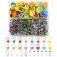thumbnail image 2 of Large Eye Sewing  Needles Calabash Stitch Markers Crochet Hook Metallic Metalic Colorful Maker Stick for Big Eyes, 2 of 6
