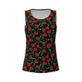 thumbnail image 4 of Haiem Cherry Workout Tank Tops for Women, Athletic Sports Slim-Fit Tank Tops, Compression Sleeveless Dry Fit Shirts,Athletic Shirt-, 4 of 9