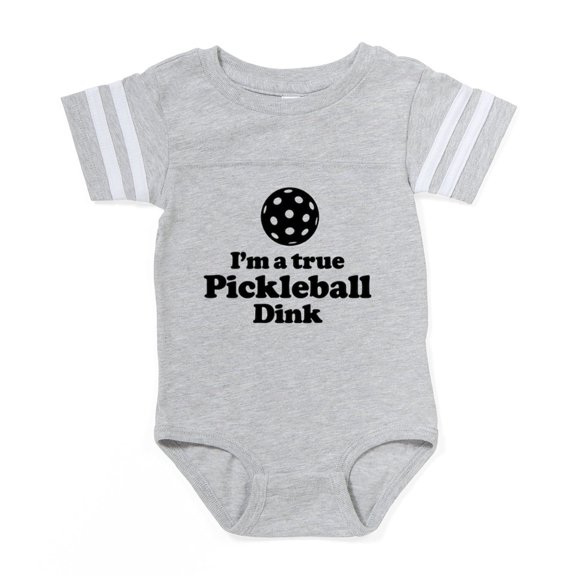 CafePress - I'm A True Pickleball Dink - Cute Infant Baby Football Bodysuit