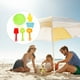 thumbnail image 5 of KAKOWELY 1 juego de juguetes de playa, palas de arena de plástico, cubos, moldes, accesorios para juegos de playa al aire libre, 5 of 5