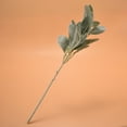 thumbnail image 7 of 8Pcs Artificial Flocked Lambs Ear Leaves Stems Faux Lamb's Ear Branches Picks Greenery Sprays for Vase Bouquet Wreath, 7 of 7