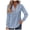 A01-Blue, variant on Towmus Women Ribbed Knit Tops Dressy Long Sleeve Shirts Fall Lightweight Sweatshirt, Blue, XL