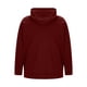 thumbnail image 5 of Ceisia Men's Solid Color Hooded Tracksuit 2-Piece Set for Casual & Sports Wear Red XXL Gifts, 5 of 9