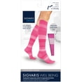 thumbnail image 2 of Sigvaris 143CA17 5-7 in. Microfiber Shades 15-20 mmHg Womens Knee High, Graphite Stripe, 2 of 3
