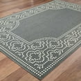 thumbnail image 4 of HomeRoots 2' X 4' Gray and Ivory Stain Resistant Indoor Outdoor Area Rug, 4 of 6