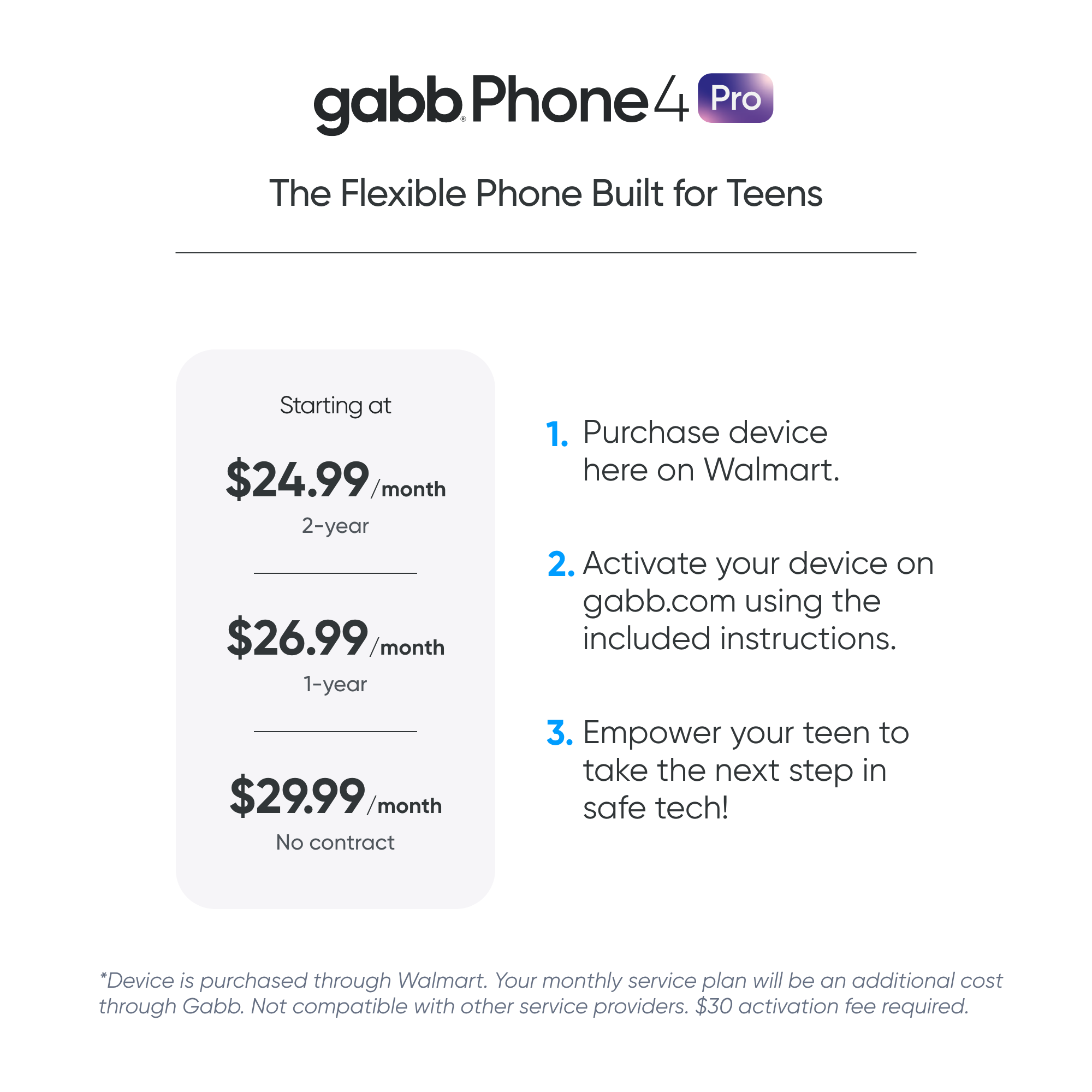 Gabb Phone 4 Pro - Teen Smartphone, GPS Tracker, Parental Controls, No Social Media, No Internet, Dark Blue