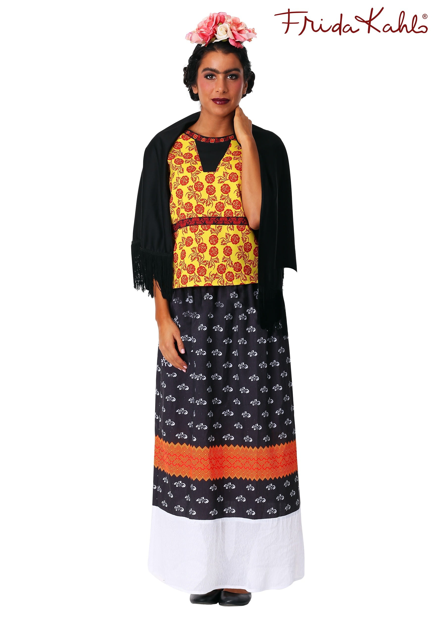 sne hvid kode Ungdom Women's Plus Size Frida Kahlo Costume - Walmart.com