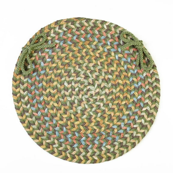 Rhody Rug Cypress Olive C/P's Set-of-4