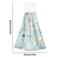thumbnail image 6 of Yayeee Kitchen Hanging Hand Towels Set of 2 with Loop Bathroom Absorbent Tie Towel, Floral Easter, 6 of 7