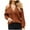 Brown, variant on JYnXIANTI Womens Cold Shoulder Sweaters Casual Loose Fashion Button down Tops Solid V Neck Long Sleeve Knit Pullover