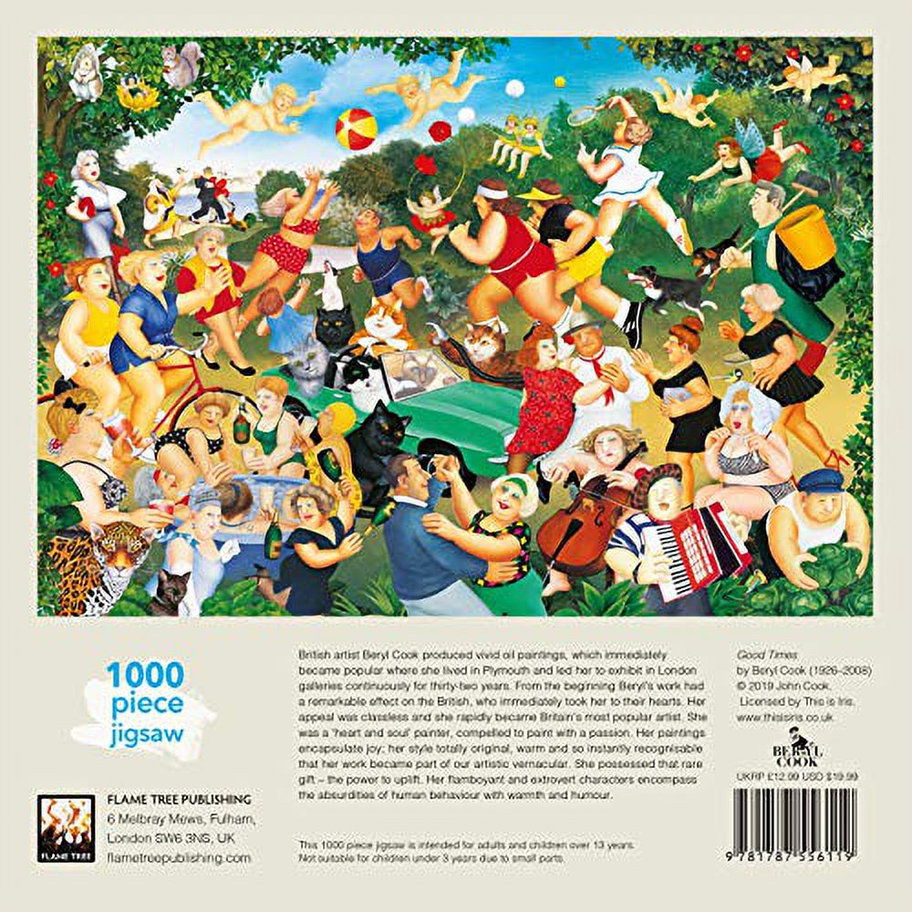 1000-piece Jigsaw Puzzles: Adult Jigsaw Puzzle Beryl Cook: Good Times : 1000-Piece Jigsaw Puzzles (Jigsaw) - image 3 of 3