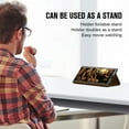 thumbnail image 7 of Allytech Magnetic Case for Samsung Galaxy S24, Support Wireless Charging, Card Slot & Kickstand, [Comfortable Touch] Luxury PU Leather Anti-Fingerprint Shockproof Oil-Proof Flip Case - Brown, 7 of 7
