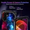 thumbnail image 3 of Casetego for Samsung Galaxy A17 5G Case,Glow in The Dark Three Layer Heavy Duty Shockproof Protection Hard Plastic Bumper+Soft Silicone Protective Case,Shiny Blue, 3 of 9