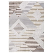 SAFAVIEH Palma Vincent Geometric Area Rug, Beige/Light Grey, 3' x 5'