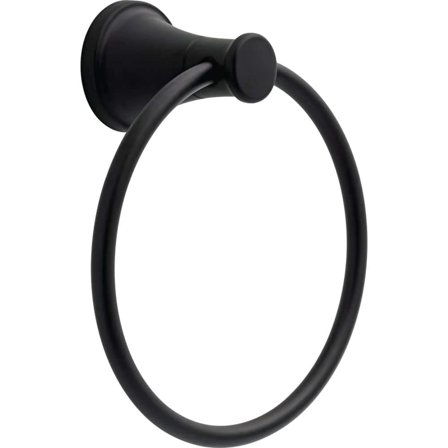 Delta Casara Wall Mount Towel Ring in Matte Black