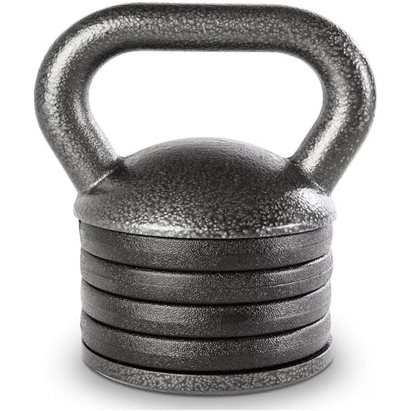 YSHIHAO Adjustable Cast Iron Kettlebell, 20-50 lb Range, for Home Gym Strength Training and HIIT