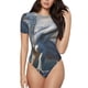thumbnail image 1 of Balery Mountain White Dragon Body de cuello redondo de manga corta para mujer Tops de manga corta Tops básicos-Medium, 1 of 7