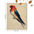 thumbnail image 3 of UXIEQU Bird Oil Painting Canvas Wall Art 15.75x11.81 Inches, 3 of 8