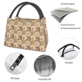 thumbnail image 4 of Yiaed Mandala Print Lunch box lunch bag Portable Insulated Lunch Box for Women Men Cooler Tote Bag with Front Pocket for Work Picnic Travel, 4 of 6