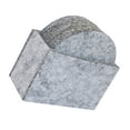 thumbnail image 5 of 8Pcs Heat Insulated Cup Mat Felt Household Coaster Table Round Shape Decoration Placemat, Light Grey, 5 of 8