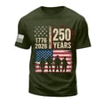 thumbnail image 4 of UngA 250 USA Shirt, USA Flag 4th Of July Shirt Men Short Sleeve American Star Stripes Patriotic Graphic T-Shirt (AG,XXL), 4 of 5