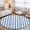 Blue, variant on Round Rugs 3Ft, Blue Stripes Round Area Rug Washable Indoor Throw Carpet, Striped Modern Art Farmhouse Small Non Slip Circle Rug for Bedroom Living Room Home Decor Aesthetic