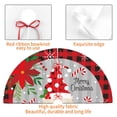 thumbnail image 4 of Sikiie Gnome And Buffalo Plaid 30-48 inches {designName} Print Christmas Tree Skirt Snowman Xmas Tree Skirt with Edge Christmas Decorations for Holiday Party-36", 4 of 7
