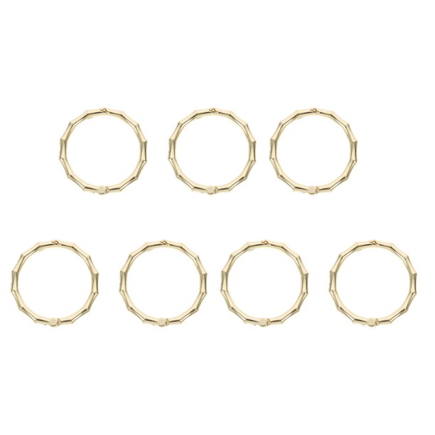 7Pcs Book Binding Rings Loose Leaf Binder Circle Single Binder Ring