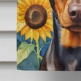 thumbnail image 4 of Doberman Pinscher in Sunflowers House Flag 28 in x 40 in, 4 of 5