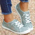 thumbnail image 3 of Women's Slip On Sneakers Ladies Lace-Up Low Top Flats Lightweight Breathe Mesh Fashion Sneakers, 3 of 7