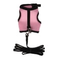 thumbnail image 4 of kurtrusly Hamster Rabbit Guinea Pig Rat Ferret Breathable Mesh Harness Leash Pink L, 4 of 9
