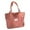 Pink, variant on Jierger Letter Patch Decor Corduroy Shopper Bag Women Shoulder Bags Ladies Handbag Student Bag Casual Canvas Shoulder Bag for College Work Daily