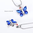 thumbnail image 2 of Butterfly Cremation Necklace for Ashes Memorial Keepsake for Beloved's Ashes Cremation Jewelry for Ashes Urn Pendants for Human Ashes Adult, 2 of 7