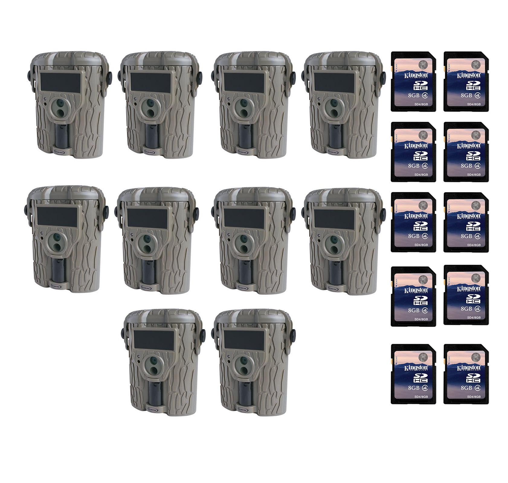 Restored Moultrie Game Spy i65S Game Camera, 10Pack w/ SD Cards