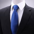 thumbnail image 1 of Corbata de hombre, corbata de vestir profesional de negocios, corbata de poliéster a rayas para boda, 1 of 1