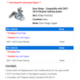 thumbnail image 2 of Door Hinge - Compatible with 2007 - 2010 Chrysler Sebring Sedan 2008 2009, 2 of 2