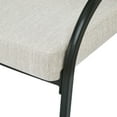thumbnail image 6 of GDF Studio Modern Upholstered Dining Chair with Metal Legs, Set of 4, Beige, 6 of 8