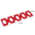 thumbnail image 3 of Qiilu Rack Holder Mat, Wine Bottle Mat,Red Silicone Fridge Can Beer Wine Bottle Rack Holder Mat Stacking Tidy Tool Kitchen Gadgets, 3 of 6